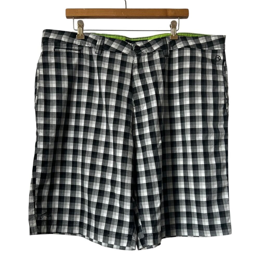 Rusty Y2K Plaid Surfer Beach Shorts Size 42